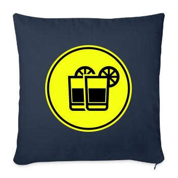 Cocktail Icon - Sofakissenbezug 45 x 45 cm - Navy - Vorne