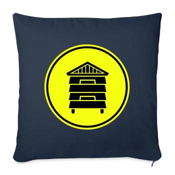 Honey Beekeeper - Sofa pillowcase 17,3'' x 17,3'' (45 x 45 cm) - navy - Front