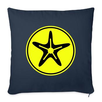 starfish icon icon - Sofa pillowcase 17,3'' x 17,3'' (45 x 45 cm) - navy - Front