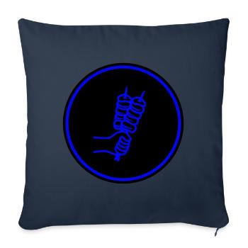 Spieß grill Icon - Sofakissenbezug 45 x 45 cm - Navy - Vorne