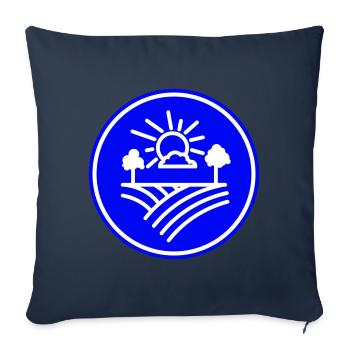 Farm Farmer - Sofa pillowcase 17,3'' x 17,3'' (45 x 45 cm) - navy - Front