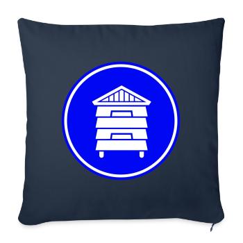 Honey Beekeeper - Sofa pillowcase 17,3'' x 17,3'' (45 x 45 cm) - navy - Front