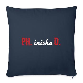 PhinisheD Doctor Gift - Housse de coussin décorative 45 x 45 cm - bleu marine - Devant