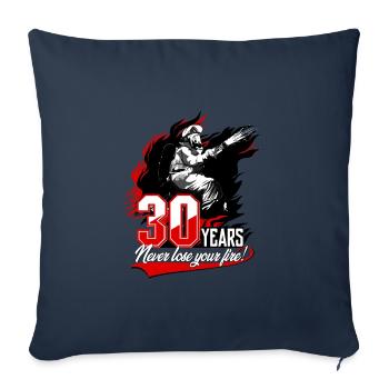 Firefighter - 30th Birthday - Sofa pillowcase 17,3'' x 17,3'' (45 x 45 cm) - navy - Front