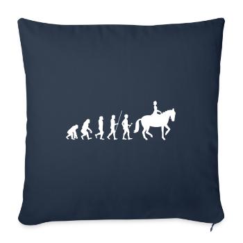 Equestrian Equestrian Evolution Gift - Sofa pillowcase 17,3'' x 17,3'' (45 x 45 cm) - navy - Front