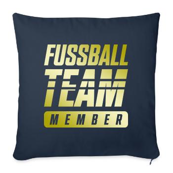 Football Team - Sofa pillowcase 17,3'' x 17,3'' (45 x 45 cm) - navy - Front