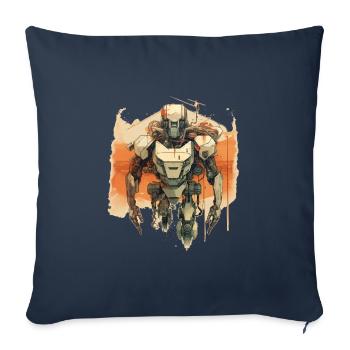 Mecha - Sofa pillowcase 17,3'' x 17,3'' (45 x 45 cm) - navy - Front