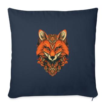 Fox - Sofa pillowcase 17,3'' x 17,3'' (45 x 45 cm) - navy - Front