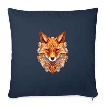 Fox - Sofa pillowcase 17,3'' x 17,3'' (45 x 45 cm) - navy - Front