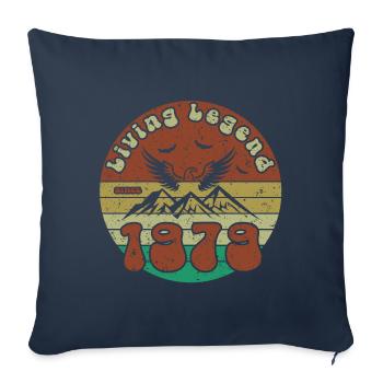 45. Geburtstag Living Legend since VIN 1979 - Sofakissenbezug 45 x 45 cm - Navy - Vorne