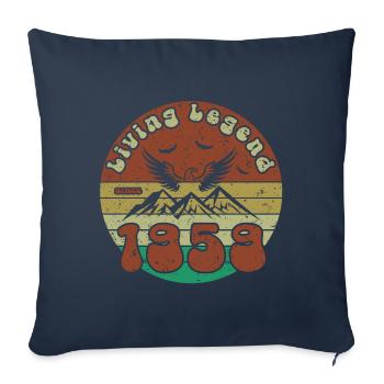 65. Geburtstag Living Legend since VIN 1959 - Sofakissenbezug 45 x 45 cm - Navy - Vorne