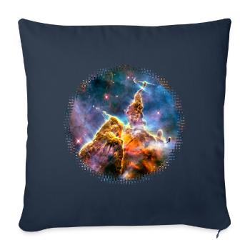 Universum, Weltraum, Weltall, Kosmos,, Sterne - Sofakissenbezug 45 x 45 cm - Navy - Vorne