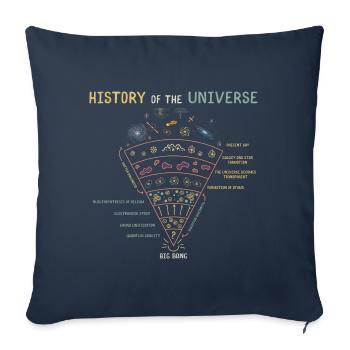 Geschichte des Universums Astrophysik - Sofakissenbezug 45 x 45 cm - Navy - Vorne