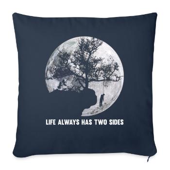 dépression - Housse de coussin décorative 45 x 45 cm - bleu marine - Devant