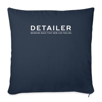 Detailer Autowaschen Tuning Liebhaber Autopflege - Sofakissenbezug 45 x 45 cm - Navy - Vorne