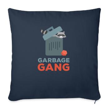 Garbage gang bachelorette party raccoon rumbling - Sofa pillowcase 17,3'' x 17,3'' (45 x 45 cm) - navy - Front