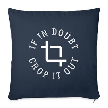 Cadeau Photographe Fan Amoureux - Housse de coussin décorative 45 x 45 cm - bleu marine - Devant