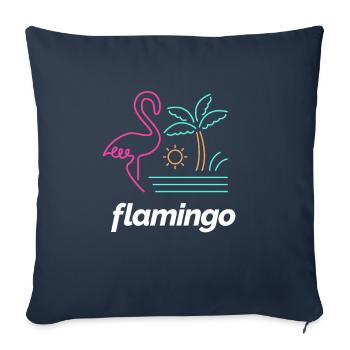 flamingo - Sofakissenbezug 45 x 45 cm - Navy - Vorne