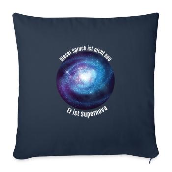 Supernova Dire drôle cadeau de l'univers de la physique - Housse de coussin décorative 45 x 45 cm - bleu marine - Devant