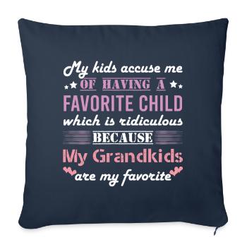 Enkelkind Kinder Favorit - Sofakissenbezug 45 x 45 cm - Navy - Vorne