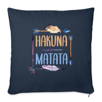 König der Löwen - nimm es leicht - Sofakissenbezug 45 x 45 cm - Navy - Vorne