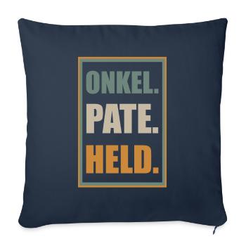 Onkel Pate Held - Sofakissenbezug 45 x 45 cm - Navy - Vorne