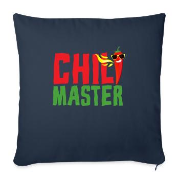 Chili Master Jalapeno Habanero Hot Pepperoni - Sofa pillowcase 17,3'' x 17,3'' (45 x 45 cm) - navy - Front