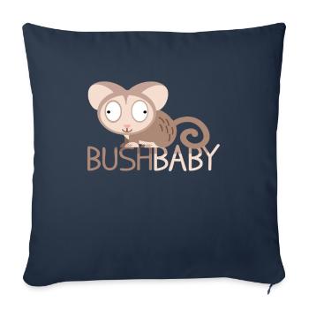 Bush baby Galagos Galagonidae monkey - Sofa pillowcase 17,3'' x 17,3'' (45 x 45 cm) - navy - Front