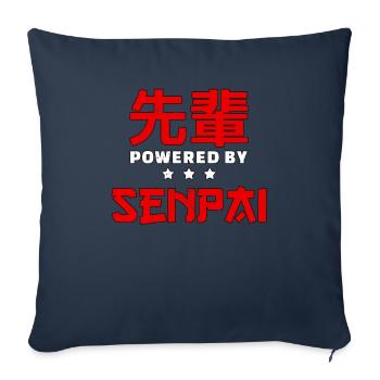 Senpai Anime - Sofa pillowcase 17,3'' x 17,3'' (45 x 45 cm) - navy - Front