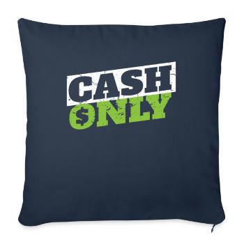 Échange d'argent seulement Millionaire Trader Stock Exchange - Housse de coussin décorative 45 x 45 cm - bleu marine - Devant