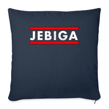 JEBIGA Lustig Balkan Serbien Jugoslawien Geschenk - Sofakissenbezug 45 x 45 cm - Navy - Vorne
