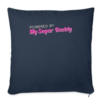 Propulsé par My Sugar Daddy BDSM DDLG Gift - Housse de coussin décorative 45 x 45 cm - bleu marine - Devant