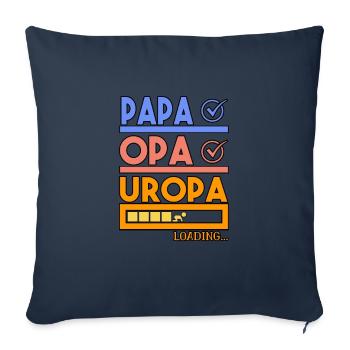 Great grandpa grandpa dad gift of future great grandpa - Sofa pillowcase 17,3'' x 17,3'' (45 x 45 cm) - navy - Front