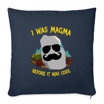 I What Magma Geology Stones Collect - Sofa pillowcase 17,3'' x 17,3'' (45 x 45 cm) - navy - Front