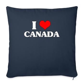 I Love Canada Meme Anal Sex BDSM Daddy Geschenk - Sofakissenbezug 45 x 45 cm - Navy - Vorne