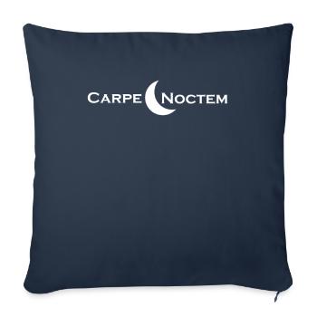 Carpe Noctem - Lateinischer Spruch - Latein - Sofakissenbezug 45 x 45 cm - Navy - Vorne