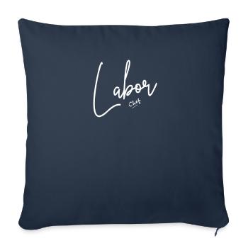 Chef de laboratoire - Housse de coussin décorative 45 x 45 cm - bleu marine - Devant