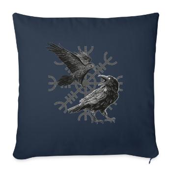 Design for Viking, Celtic and Germanic fans - Sofa pillowcase 17,3'' x 17,3'' (45 x 45 cm) - navy - Front