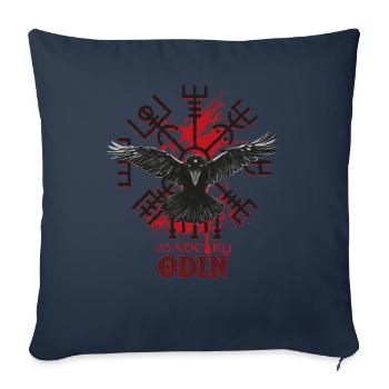 Design for Viking, Celtic and Germanic fans - Sofa pillowcase 17,3'' x 17,3'' (45 x 45 cm) - navy - Front