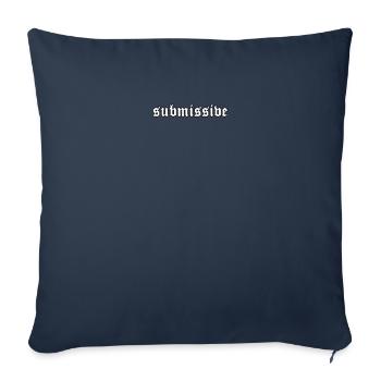 Soumise Esthétique Grunge Eboy Egirl Cadeau - Housse de coussin décorative 45 x 45 cm - bleu marine - Devant