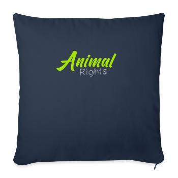 Animal Right Animal Rights - Sofa pillowcase 17,3'' x 17,3'' (45 x 45 cm) - navy - Front