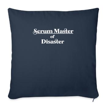 Agile - Scrum Master - Housse de coussin décorative 45 x 45 cm - bleu marine - Devant