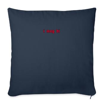 I Mog Di Grunge Aesthetic Goth sort cadeau - Housse de coussin décorative 45 x 45 cm - bleu marine - Devant