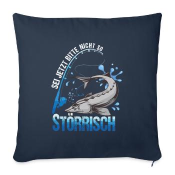 Don't Be So Sturgeon Sturgeon Fishing Sturgeon Angler - Sofa pillowcase 17,3'' x 17,3'' (45 x 45 cm) - navy - Front