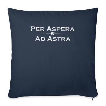 Latein - Per Aspera Ad Astra - Sofakissenbezug 45 x 45 cm - Navy - Vorne