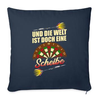 Deutsches Dartmer German Dart-Team - Dart - Sofakissenbezug 45 x 45 cm - Navy - Vorne