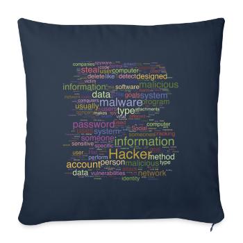 Cybersecurity Computer Programming Digital It - Sofa pillowcase 17,3'' x 17,3'' (45 x 45 cm) - navy - Front