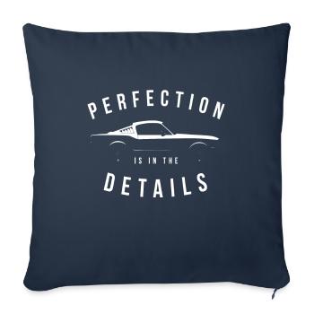 Perfection Is In The Deatails Autos - Sofakissenbezug 45 x 45 cm - Navy - Vorne
