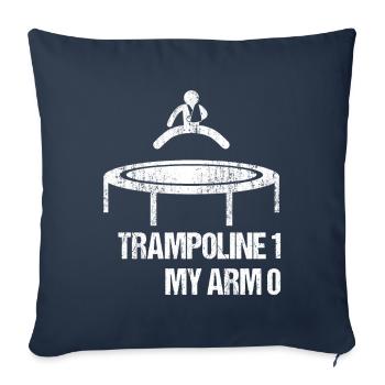 Bras bras Bras Cassé Trampoline 1 My Arm 0 - Housse de coussin décorative 45 x 45 cm - bleu marine - Devant