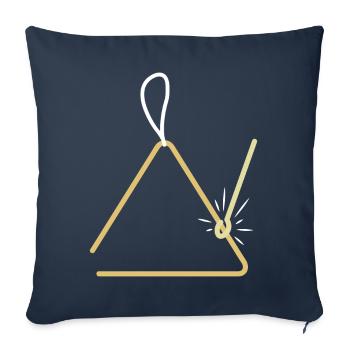 Triangel Spieler - Sofakissenbezug 45 x 45 cm - Navy - Vorne